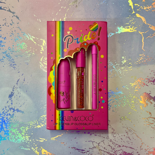 KIT LABIAL MATTE DELINEADOR Y BRILLO KEVIN Y COCO