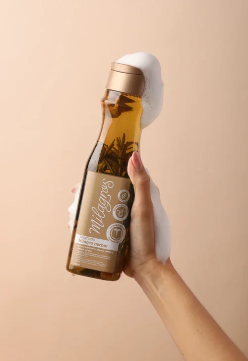 Milagro Herbal, shampoo con romero y Jengibre
