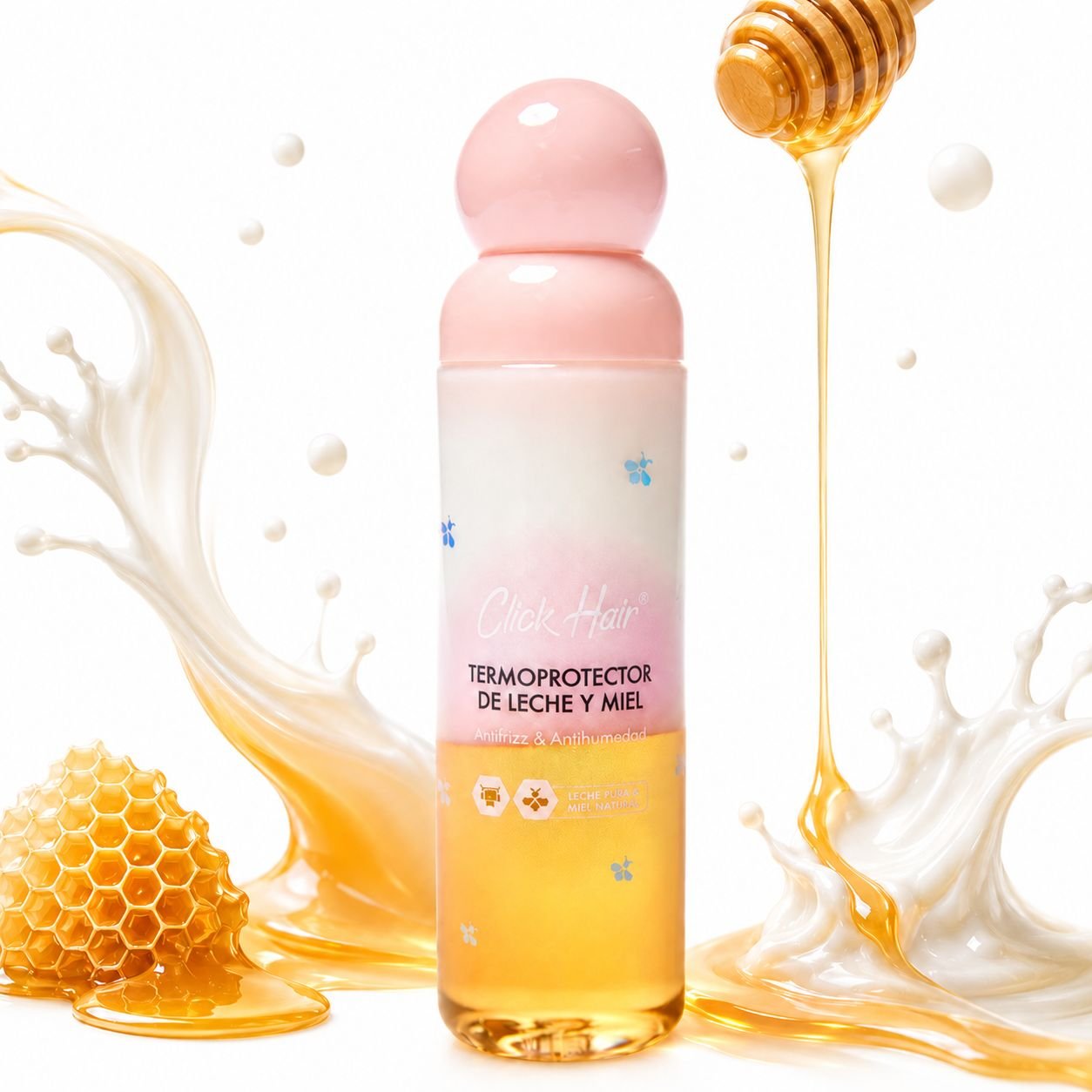 TERMOPROTECTOR BIFASICO LECHE Y MIEL - CLICK HAIR
